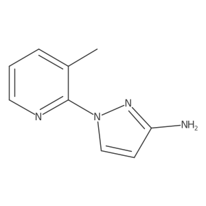 1-(3-methylpyridin-2-yl)-1H-pyrazol-3-amine结构式