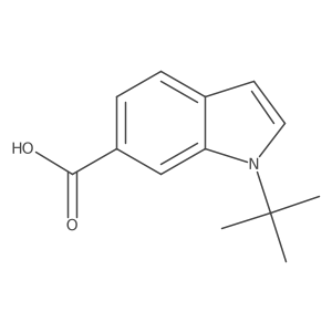 1-(tert-Butyl)-1H-indole-6-carboxylic acid结构式