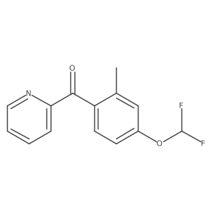 2-(4-(Difluoromethoxy)-2-methylbenzoyl)pyridine Structure