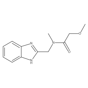 N-(benzimidazol-2-ylmethyl)-2-methoxy-N-methylacetamide结构式