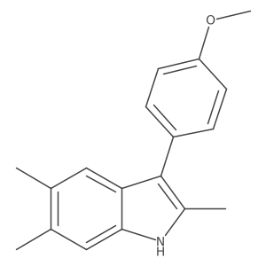 3-(4-Methoxyphenyl)-2,5,6-trimethyl-1H-indole Structure