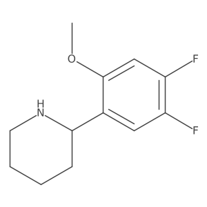 2-(4,5-Difluoro-2-methoxyphenyl)piperidine结构式