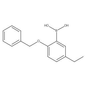 2-(Benzyloxy)-5-ethylphenylboronic acid Structure