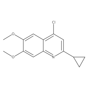 4-Chloro-2-cyclopropyl-6,7-dimethoxyquinoline结构式
