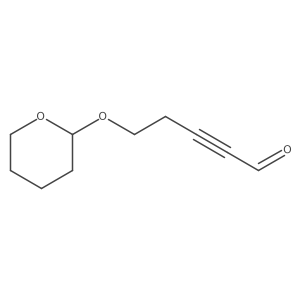 5-(Oxan-2-yloxy)pent-2-ynal Structure
