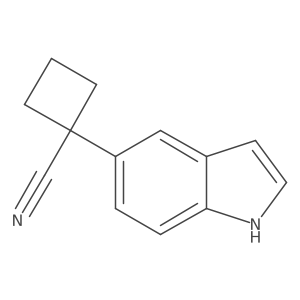 1-(1H-indol-5-yl)cyclobutane-1-carbonitrile Structure