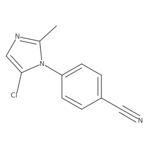 5-Chloro-1-(4-cyanophenyl)-2-methylimidazole结构式