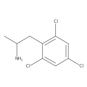 (2S)-1-(2,4,6-trichlorophenyl)propan-2-amine结构式