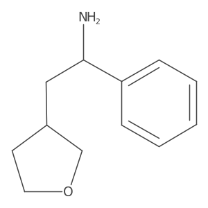 2-(Oxolan-3-yl)-1-phenylethan-1-amine结构式