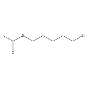 Thioacetic acid S-(5-bromopentyl) ester结构式