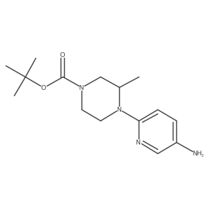 (R)-tert-butyl 4-(5-aminopyridin-2-yl)-3-methylpiperazine-1-carboxylate Structure