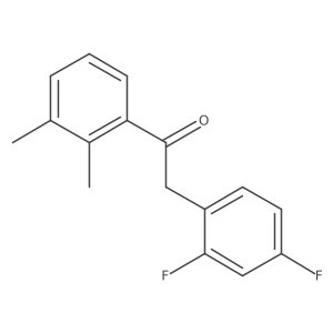 Ethanone, 2-(2,4-difluorophenyl)-1-(2,3-dimethylphenyl)- Structure