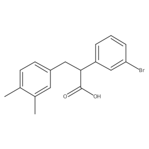 2-(3-Bromophenyl)-3-(3,4-dimethylphenyl)propanoic acid结构式