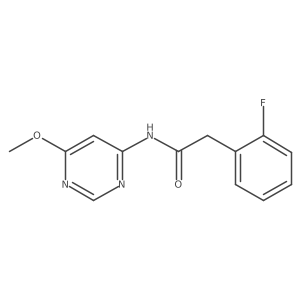 2-(2-fluorophenyl)-N-(6-methoxypyrimidin-4-yl)acetamide Structure