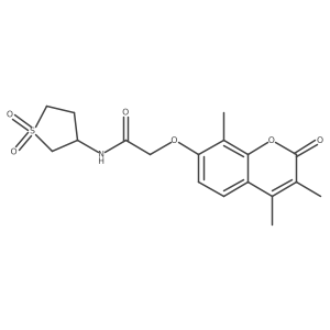 N-(1,1-dioxidotetrahydrothiophen-3-yl)-2-[(3,4,8-trimethyl-2-oxo-2H-chromen-7-yl)oxy]acetamide Structure