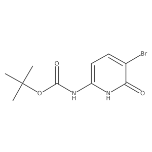 tert-butyl N-(5-bromo-6-hydroxypyridin-2-yl)carbamate结构式