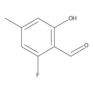 2-Fluoro-6-hydroxy-4-methylbenzaldehyde Structure