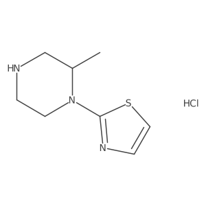 2-(2-Methylpiperazin-1-yl)thiazole hydrochloride Structure