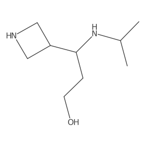 3-(Azetidin-3-yl)-3-(isopropylamino)propan-1-ol Structure