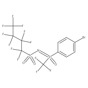 N-[(4-Bromophenyl)oxido(trifluoromethyl)sulfanylidene]perfluorobutanesulfonamide结构式