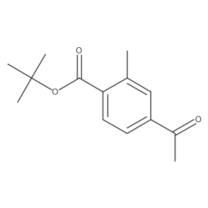 Tert-butyl 4-acetyl-2-methylbenzoate结构式
