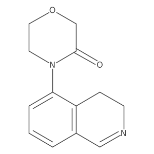 4-(3,4-Dihydro-5-isoquinolinyl)-3-morpholinone Structure