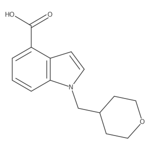 1-(Oxan-4-ylmethyl)indole-4-carboxylic acid Structure