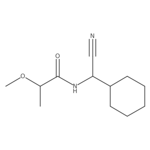 N-[Cyano(cyclohexyl)methyl]-2-methoxypropanamide结构式