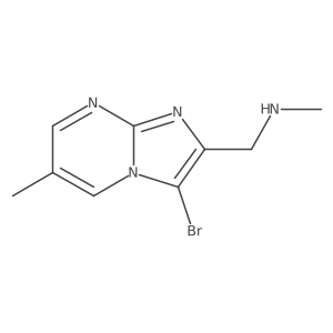 3-Bromo-N,6-dimethyl-imidazo[1,2-a]pyrimidine-2-methanamine Structure
