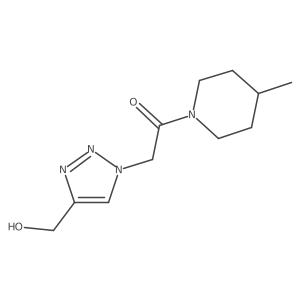 2-(4-(hydroxymethyl)-1H-1,2,3-triazol-1-yl)-1-(4-methylpiperidin-1-yl)ethan-1-one Structure