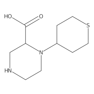 1-(tetrahydro-2H-thiopyran-4-yl)piperazine-2-carboxylic acid Structure