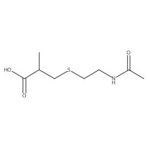 3-[(2-Acetamidoethyl)sulfanyl]-2-methylpropanoic acid Structure