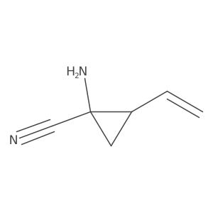 1-Amino-2-ethenylcyclopropane-1-carbonitrile结构式