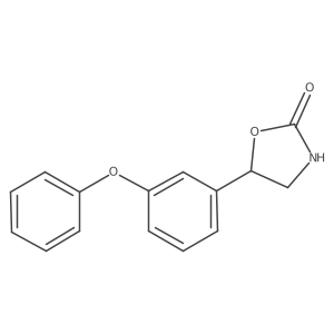 5-(3-Phenoxyphenyl)-1,3-oxazolidin-2-one结构式
