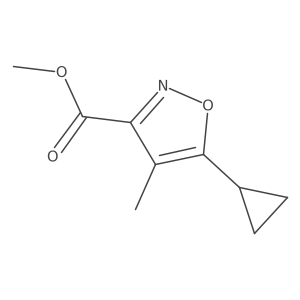 Methyl 5-cyclopropyl-4-methyl-3-isoxazolecarboxylate Structure
