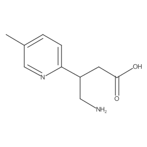 4-Amino-3-(5-methylpyridin-2-yl)butanoic acid结构式