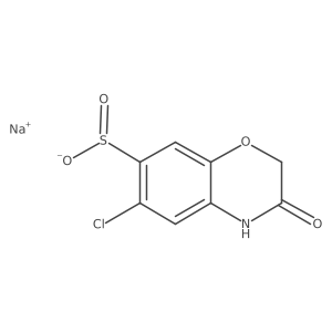 sodium 6-chloro-3-oxo-3,4-dihydro-2H-1,4-benzoxazine-7-sulfinate Structure