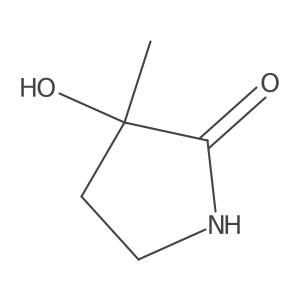 3-Hydroxy-3-methylpyrrolidin-2-one结构式