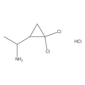 (S)-1-((R)-2,2-Dichlorocyclopropyl)ethan-1-amine hydrochloride Structure