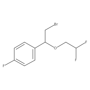 1-[2-Bromo-1-(2,2-difluoroethoxy)ethyl]-4-fluorobenzene Structure