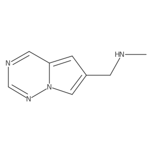 N-Methyl-1-(pyrrolo[2,1-f][1,2,4]triazin-6-yl)methanamine Structure