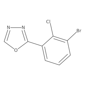 2-(3-Bromo-2-chlorophenyl)-1,3,4-oxadiazole Structure