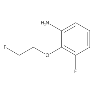 3-Fluoro-2-(2-fluoroethoxy)aniline Structure