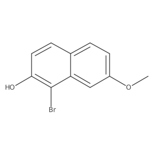 1-Bromo-7-methoxynaphthalen-2-ol Structure