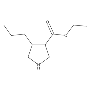 Ethyl 4-propylpyrrolidine-3-carboxylate结构式
