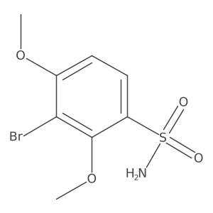 3-Bromo-2,4-dimethoxybenzene-1-sulfonamide Structure