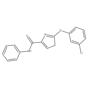2-(3-Chloro-phenoxy)-thiazole-4-carboxylic acid phenylamide Structure