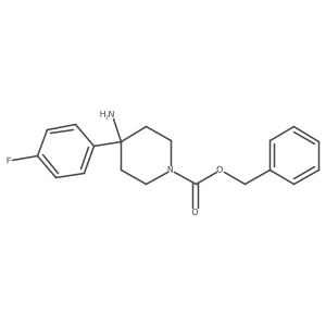 Benzyl 4-amino-4-(4-fluorophenyl)piperidine-1-carboxylate Structure