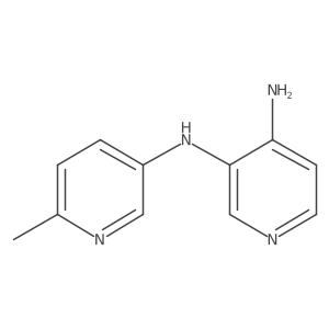 3-N-(6-methylpyridin-3-yl)pyridine-3,4-diamine结构式