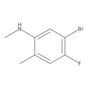 5-bromo-4-fluoro-N,2-dimethylaniline Structure